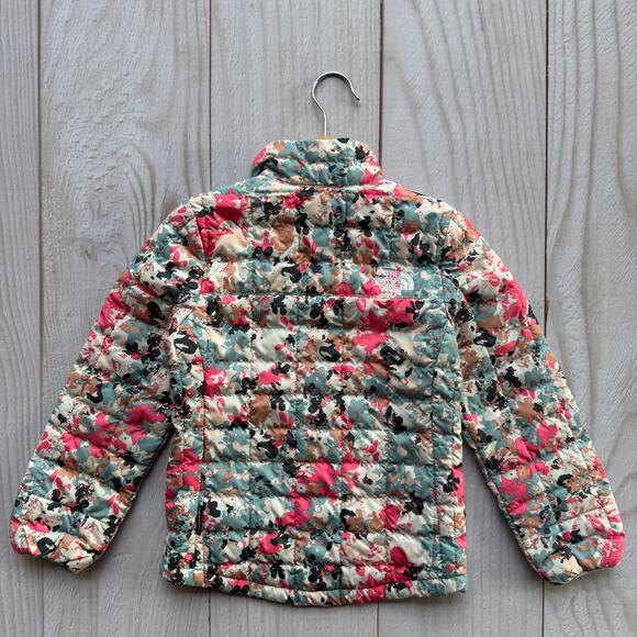The North Face Girls XXS 5 ThermoBall Eco Insulation Puffer Jacket Floral Camo - Picture 2 of 8